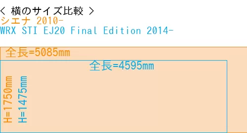 #シエナ 2010- + WRX STI EJ20 Final Edition 2014-